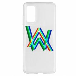 Чехол для Samsung S20 Alan Walker multicolored logo - PrintSalon