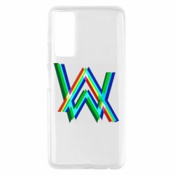 Чехол для Huawei P Smart 2021 Alan Walker multicolored logo - PrintSalon