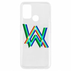 Чехол для Oppo A53/A32/A33 Alan Walker multicolored logo - PrintSalon