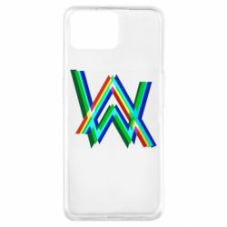 Чехол для Oppo A73 Alan Walker multicolored logo - PrintSalon
