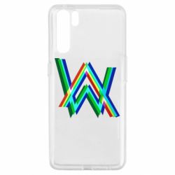 Чехол для Oppo A91/Reno3 Alan Walker multicolored logo - PrintSalon