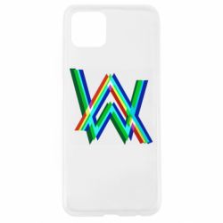 Чехол для Oppo A92s Alan Walker multicolored logo - PrintSalon