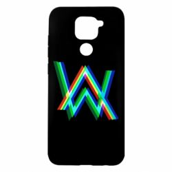 Чехол для Xiaomi Redmi Note 9/Redmi 10X Alan Walker multicolored logo - PrintSalon