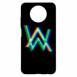 Чехол для Xiaomi Redmi Note 9 5G/Redmi Note 9T Alan Walker multicolored logo - PrintSalon