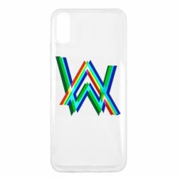 Чехол для Xiaomi Redmi 9a Alan Walker multicolored logo - PrintSalon