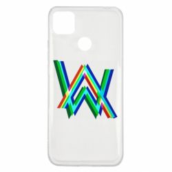 Чехол для Xiaomi Redmi 9c Alan Walker multicolored logo - PrintSalon