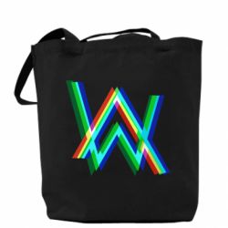 Эко-сумка Alan Walker multicolored logo - PrintSalon