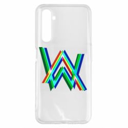Чехол для Realme 6 Pro Alan Walker multicolored logo - PrintSalon