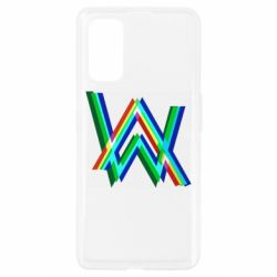 Чехол для Realme 7 Pro Alan Walker multicolored logo - PrintSalon