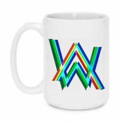 Чашка 420ml Alan Walker multicolored logo - PrintSalon