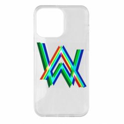 Чехол для iPhone 14 Pro Max Alan Walker multicolored logo - PrintSalon