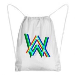 Рюкзак-мешок Alan Walker multicolored logo - PrintSalon