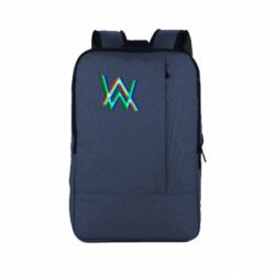 Рюкзак для ноутбука Alan Walker multicolored logo - PrintSalon