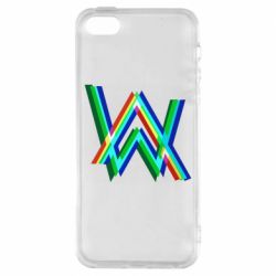 Чехол для iPhone5/5S/SE Alan Walker multicolored logo - PrintSalon