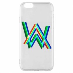 Чехол для iPhone 6/6S Alan Walker multicolored logo - PrintSalon