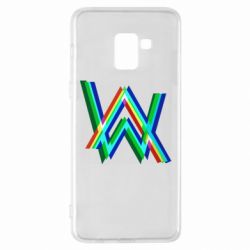 Чехол для Samsung A8+ 2018 Alan Walker multicolored logo - PrintSalon