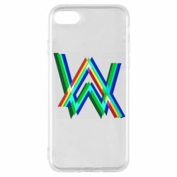 Чехол для iPhone 8 Alan Walker multicolored logo - PrintSalon
