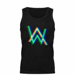 Мужская майка Alan Walker multicolored logo - PrintSalon