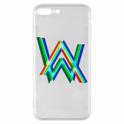 Чехол для iPhone 8 Plus Alan Walker multicolored logo - PrintSalon