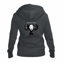 Женское худи на молнии Альбом Чебурашка - PrintSalon