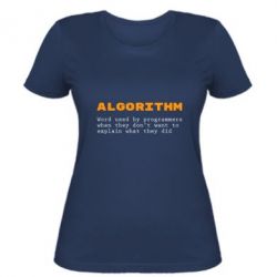 Женская футболка Algorithm - PrintSalon