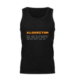 Мужская майка Algorithm - PrintSalon