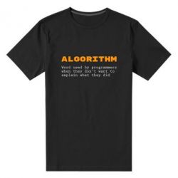 Мужская футболка премиум Algorithm - PrintSalon