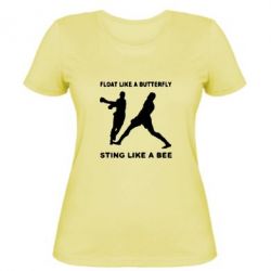 Женская футболка Ali: Float Like A Butterfly - PrintSalon