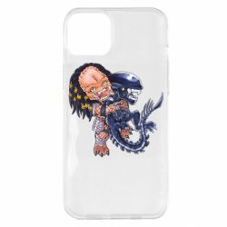 Чехол для iPhone 14 Plus Alien vs Predator - PrintSalon