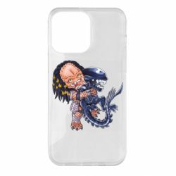 Чехол для iPhone 14 Pro Max Alien vs Predator - PrintSalon