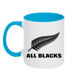 Чашка двухцветная 320ml All Blacks - PrintSalon