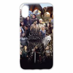Чохол для iPhone X/Xs All characters of the game of thrones art - PrintSalon