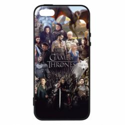 Чохол для iphone 5/5S/SE All characters of the game of thrones art - PrintSalon