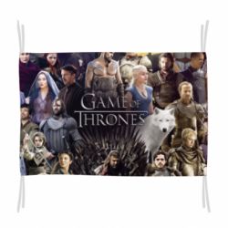 Прапор All characters of the game of thrones art - PrintSalon