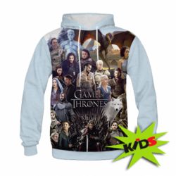 Дитяче 3D худі All characters of the game of thrones art