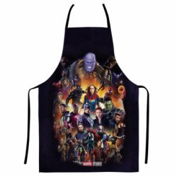 Фартух з 3D принтом ALL heroes of the universe marvel - PrintSalon