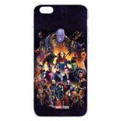 Чохол для iPhone 6 Plus/6S Plus ALL heroes of the universe marvel - PrintSalon