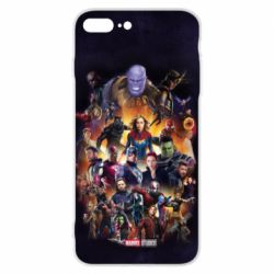 Чохол для iPhone 7 Plus ALL heroes of the universe marvel - PrintSalon