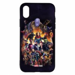 Чохол для iPhone X/Xs ALL heroes of the universe marvel - PrintSalon