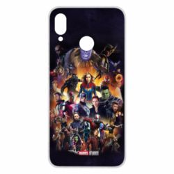 Чохол для Huawei P Smart Plus 2018 ALL heroes of the universe marvel - PrintSalon