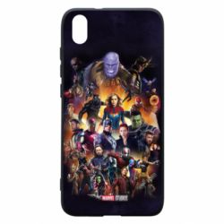 Чохол для Xiaomi Redmi 7A ALL heroes of the universe marvel - PrintSalon