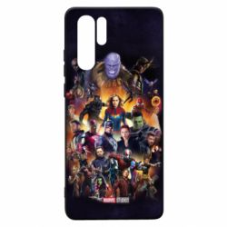 Чохол для Huawei P30 Pro ALL heroes of the universe marvel - PrintSalon