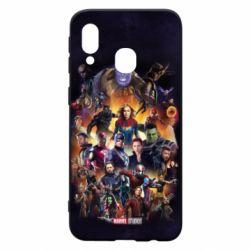 Чохол для Samsung A40 ALL heroes of the universe marvel - PrintSalon