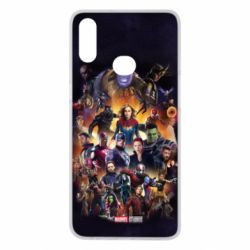 Чехол для Samsung A10s ALL heroes of the universe marvel