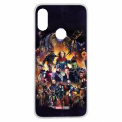 Чохол для Xiaomi Redmi Note 7 ALL heroes of the universe marvel - PrintSalon
