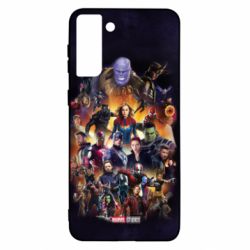 Чохол для Samsung S21+ ALL heroes of the universe marvel