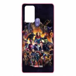 Чехол для Samsung Note 20 ALL heroes of the universe marvel