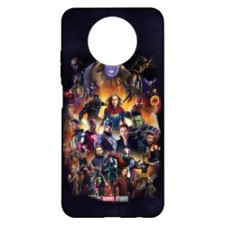 Чехол для Xiaomi Redmi Note 9 5G/Redmi Note 9T ALL heroes of the universe marvel