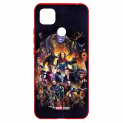 Чохол для Xiaomi Redmi 9c ALL heroes of the universe marvel - PrintSalon