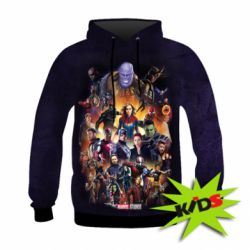 Дитяче 3D худі ALL heroes of the universe marvel